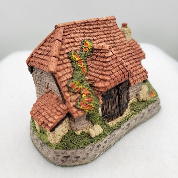 Vintage David Winter Cottages British Traditions October HARVEST BARN w Box COA - Picture 3 of 14